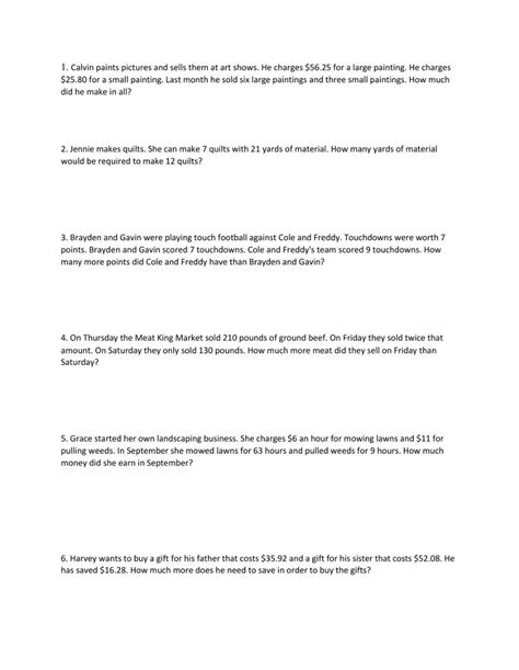 Multi Step Problems Worksheet Live Worksheets