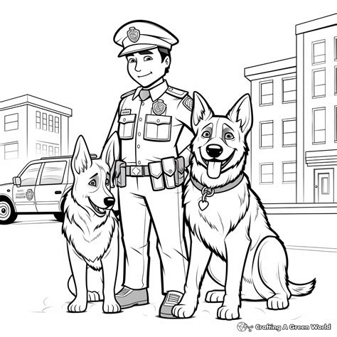 Police Dog Coloring Pages - Free & Printable!