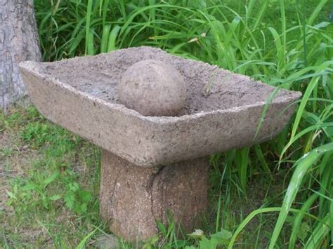 Hypertufa Bird Bath Recipe Instructions Concrete Garden Bird Bath