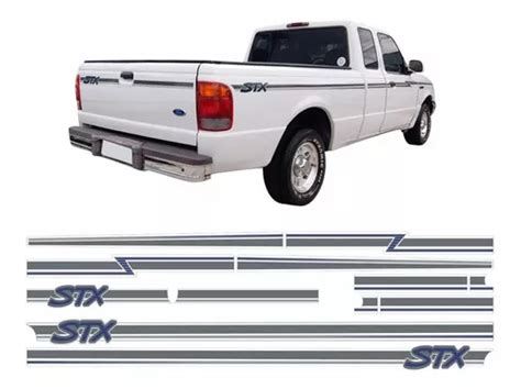 Kit Adesivo Ford Ranger Stx Faixa Lateral A Parcelamento