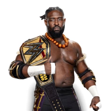 Oba Femi Custom Wwe Champion Render By Methio22 On Deviantart