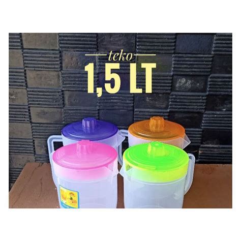 Jual Teko Plastik Liter Teko Plstik Bening Shopee Indonesia