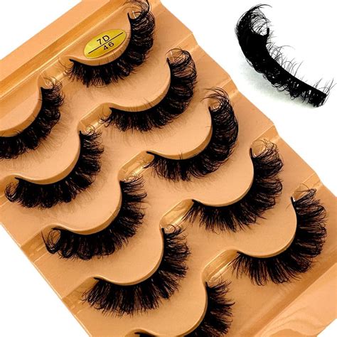 Amazon HBZGTLAD Cat Eye Eyelashes 3D Natural False Lashes D Curl