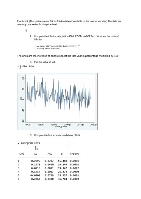 Problem Set Ex Problem This Problem Uses Prices Dataset