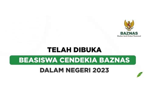 Cara Cek Pengumuman Seleksi Akhir Beasiswa Cendekia Baznas Dalam Negeri