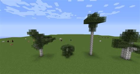 Custom birch trees Minecraft Map