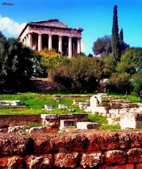 The Temple Of Hephaestus Thissio Athens Photo From Thissio In