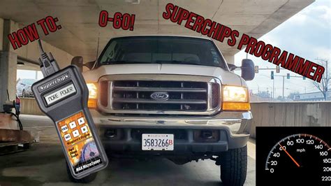 2000 Ford F250 Superchips Programmer Tuner Programming And 0 60 Ford Powerstroke Youtube