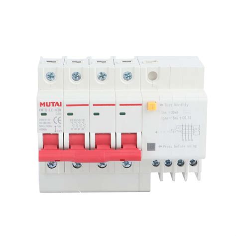 Factory Direct MUTAI CMTB1LE 63 4P RCBO Residual Current Operated