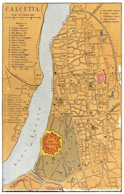 Calcutta Maps Puronokolkata