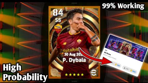 P Dybala Big Time Epic Card Opening In Efootball As Roma Epic