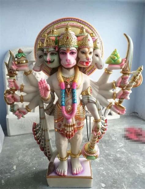 Marble Panchmukhi Hanuman Statue Temple At 27500 In Alwar ID