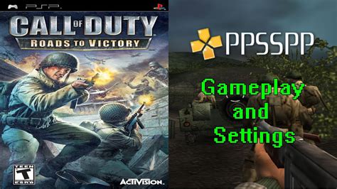 Call Of Duty Roads To Victory Gameplay And Settings PPSSPP YouTube