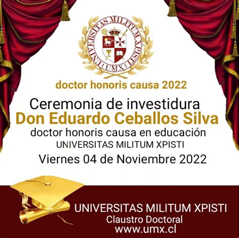 Doctor Honoris Causa 2022 UNIVERSITAS MILITUM XPISTI