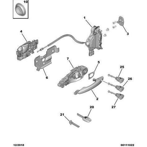 Citroen C3 Air Cross 2017 2021 Petrol Handle Base 98 029 777 80