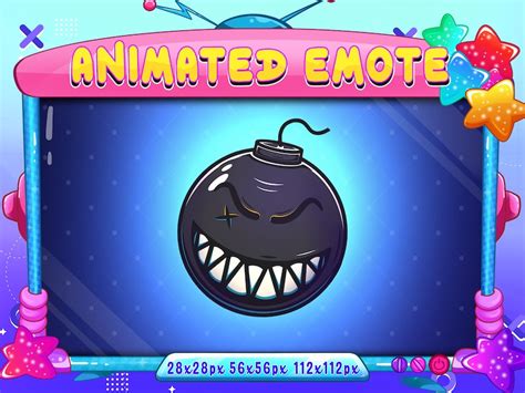 Smile Bomb Animated Emote Animated Smile Bomb Twitch Discord Youtube Emote Bomb Animated Emote