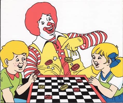 Ronald Mcdonald And His Friends Play A Magical Game Of Checkers In Art