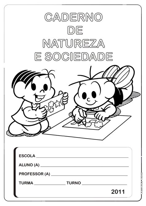 Capa P Caderno De Natureza E Sociedade Turma Da M Nica