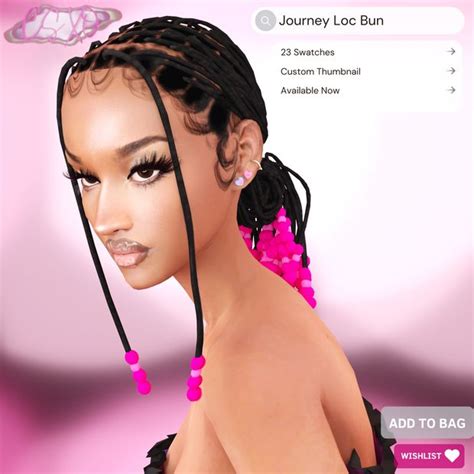 Journey Loc Bun Cecesims Xo Sims Hair Sims Black Hair The Sims