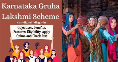 Gruhalakshmi Yojana Application 2024 Objectives Benefits Faqs