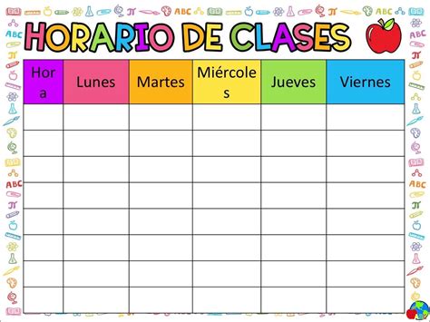 Pin De Alma Rg En Ideas Agendas 2 Horario De Clases Actividades Escolares Didactico