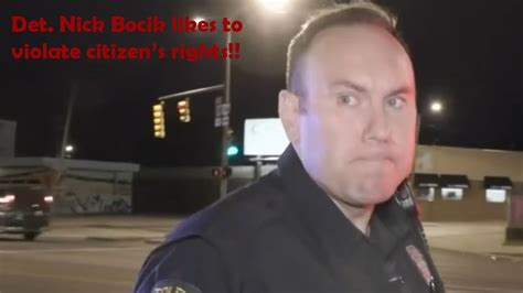 Toledo Police Violating Mans 4th Amendment Right Youtube