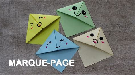 Faire Un MARQUE PAGE KAWAII En Origami Simple Et Rapide YouTube