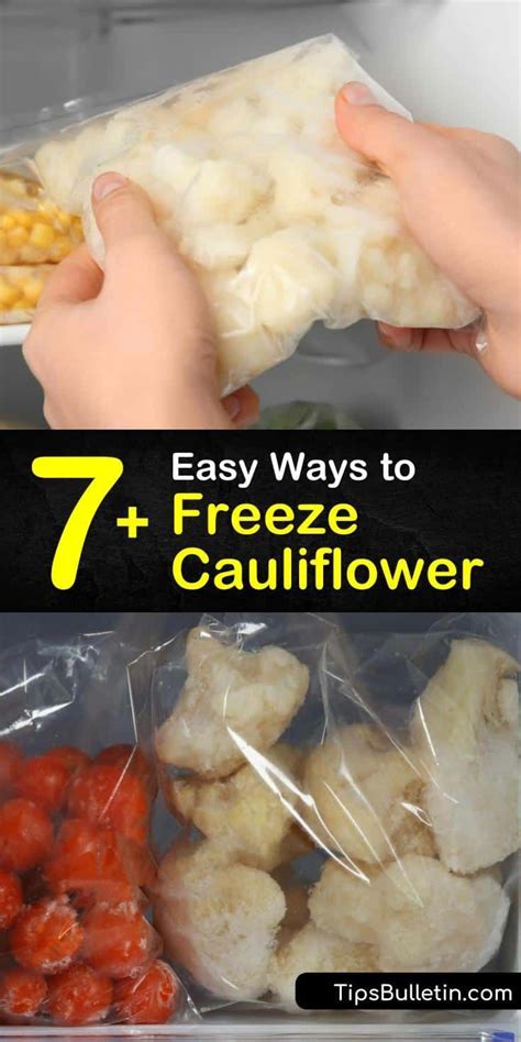 7 Easy Ways To Freeze Cauliflower Freezing Cauliflower Frozen Veggies Cauliflower Side Dish