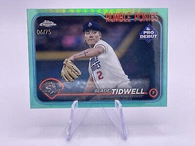 Topps Pro Debut Chrome Aqua Refractor Pdc Blade Tidwell