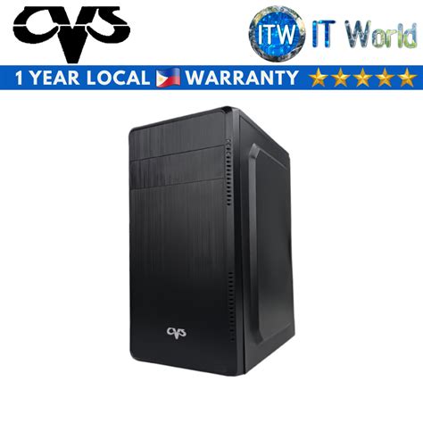 Itw Cvs Atx Pc Case With W Jumbo Mm Fan Psu Black M Atx