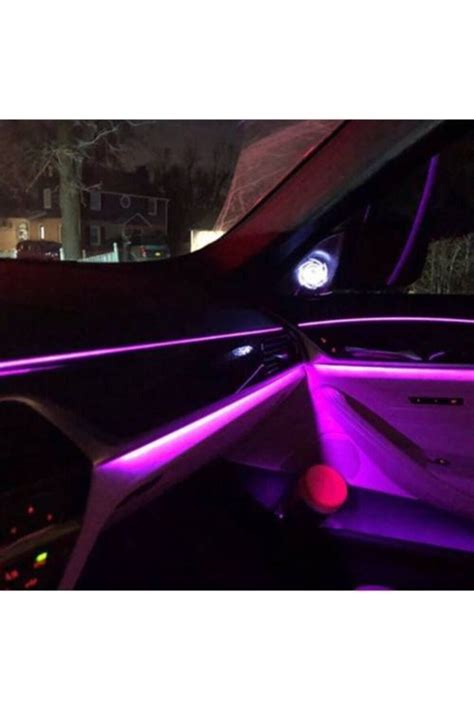 GPR Araç Içi Atmosfer Ambiyans Led Neon Ip Led Rgb App Kontrollü 5