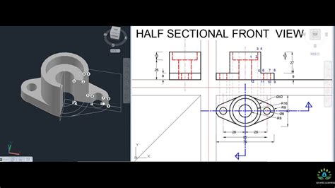 Sectional View In Engineering Drawing Youtube