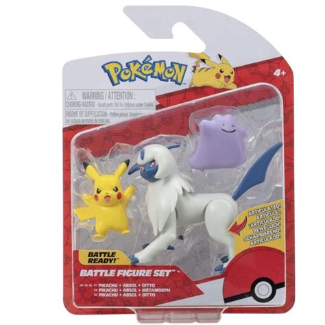 Pokémon Battle Figure Pack Set Pikachu Absol Ditto