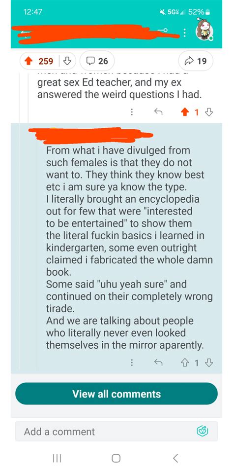 Still Dont Know What He Is Going On About Rmenandfemales