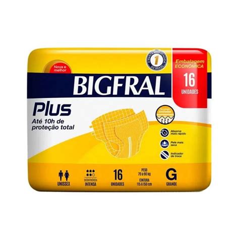 Fralda Geri Trica Bigfral Plus G Unidades Drogaria Cristal