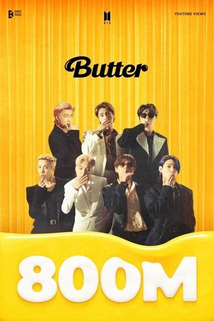 【画像】bts（防弾少年団）、大ヒット曲「butter」のmv再生回数が8億回を突破！ ライブドアニュース