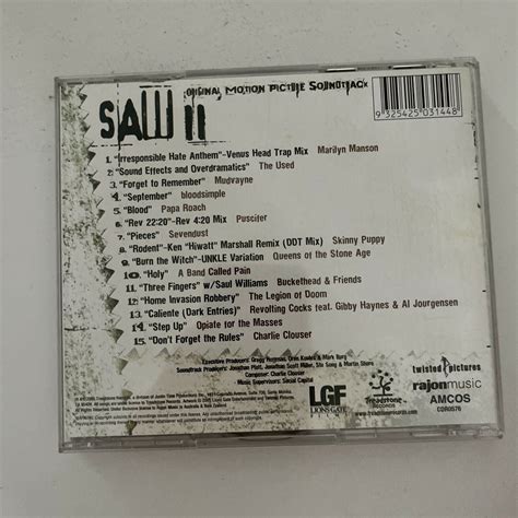 Saw 2 Original Motion Picture Soundtrack Cd 2006 Retro Unit