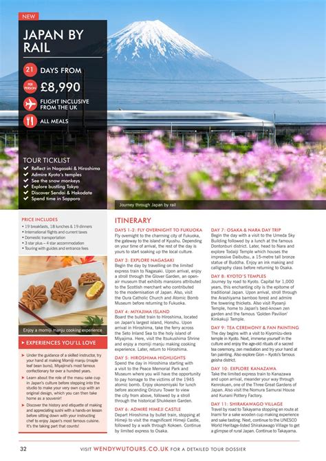 Japan Brochure Uk By Wendy Wu Tours Issuu