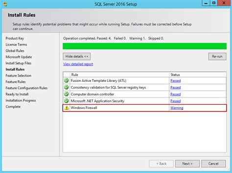 Installing Sql Server 2016