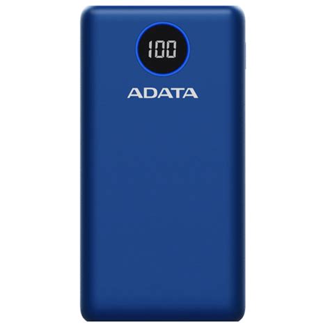 ADATA P20000QCD 20000mAh Quick Charge Powerbank Blue From Dove