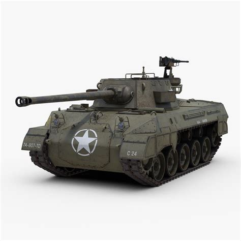 3d m18 tank destroyer hellcat model