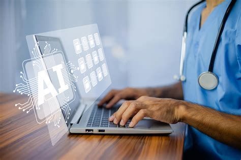 Médecin Utilisant L ia Technologique Dans Le Traitement Et La Gestion