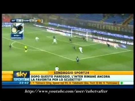 Inter Sampdoria 1 1 Ampia Sintesi HD 24 10 2010 YouTube