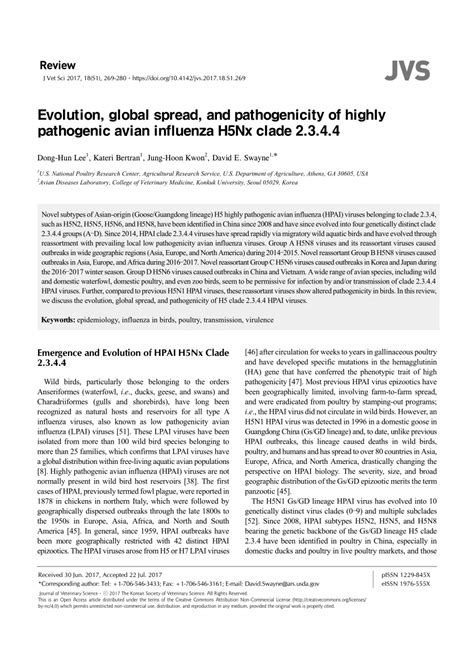 Pdf Evolution Global Spread And Pathogenicity Of Highly Pathogenic