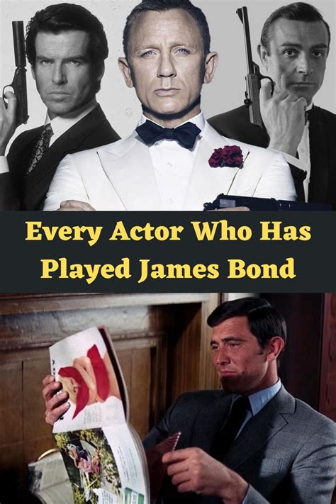 the actors who played james bond are featured in this ad for their upcoming movie,