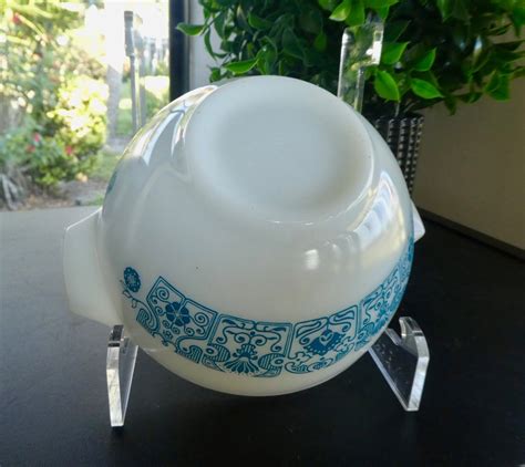 VINTAGE PYREX Blue Horizon 1 1 2 Pint Cinderella Nesting Mixing Bowl