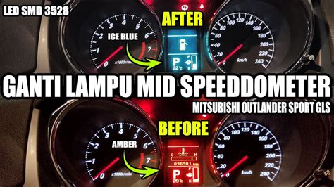 GANTI LAMPU MID SPEEDOMETER JADI ICE BLUE DI Mitsubishioutlandersport