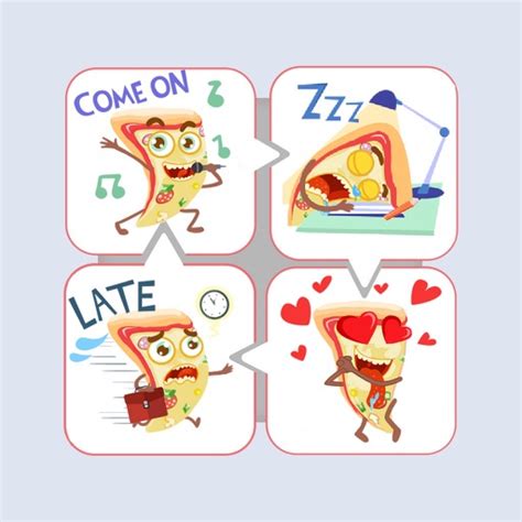 Pizza Day Stickers by mohamed taoufik