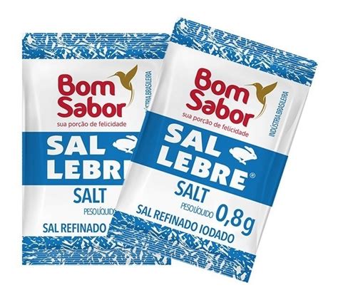 Kit 2000 Unidades Sal Em Sachê Bom Sabor Sal Lebre Caixa Parcelamento