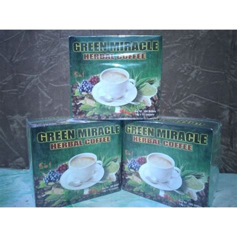 Green Miracle Herbal Coffee 18g X 10 Sachets Shopee Philippines